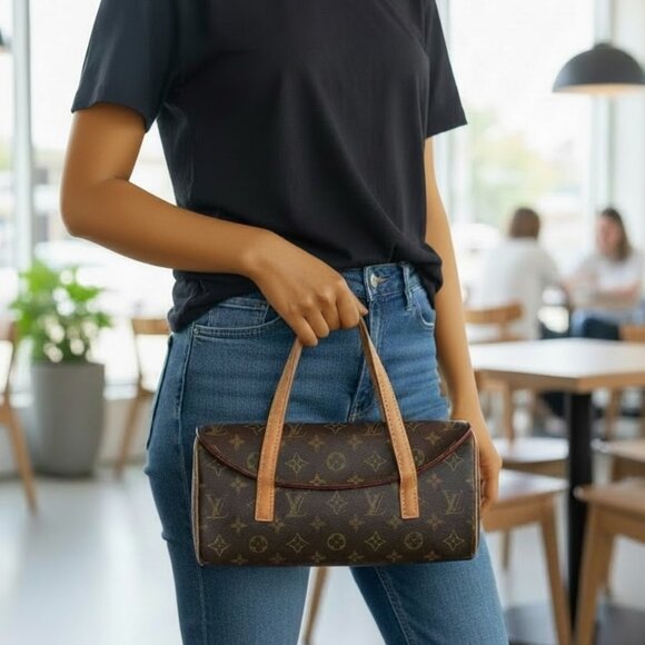 Authentic Louis Vuitton Sonatine Monogram Top Handle Bag - Picture 7 of 7